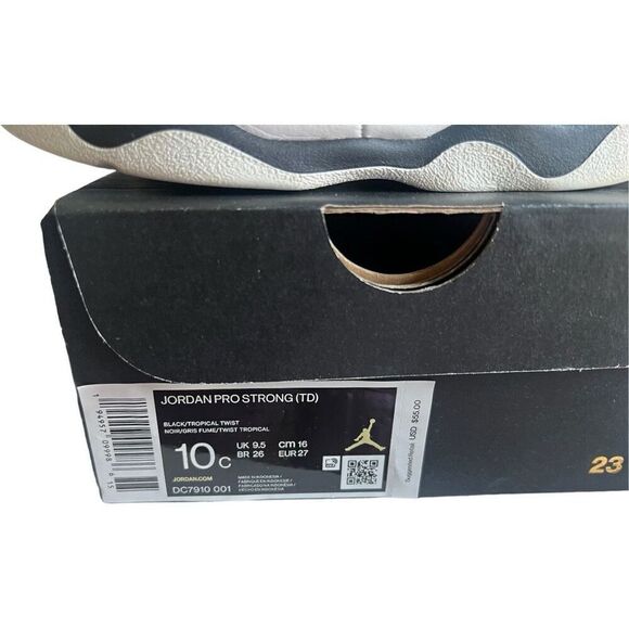 Toddler Boys Jordan Pro Strong TD Shoes Tiffany High Top Sneakers - Sz 10 - Picture 5 of 6